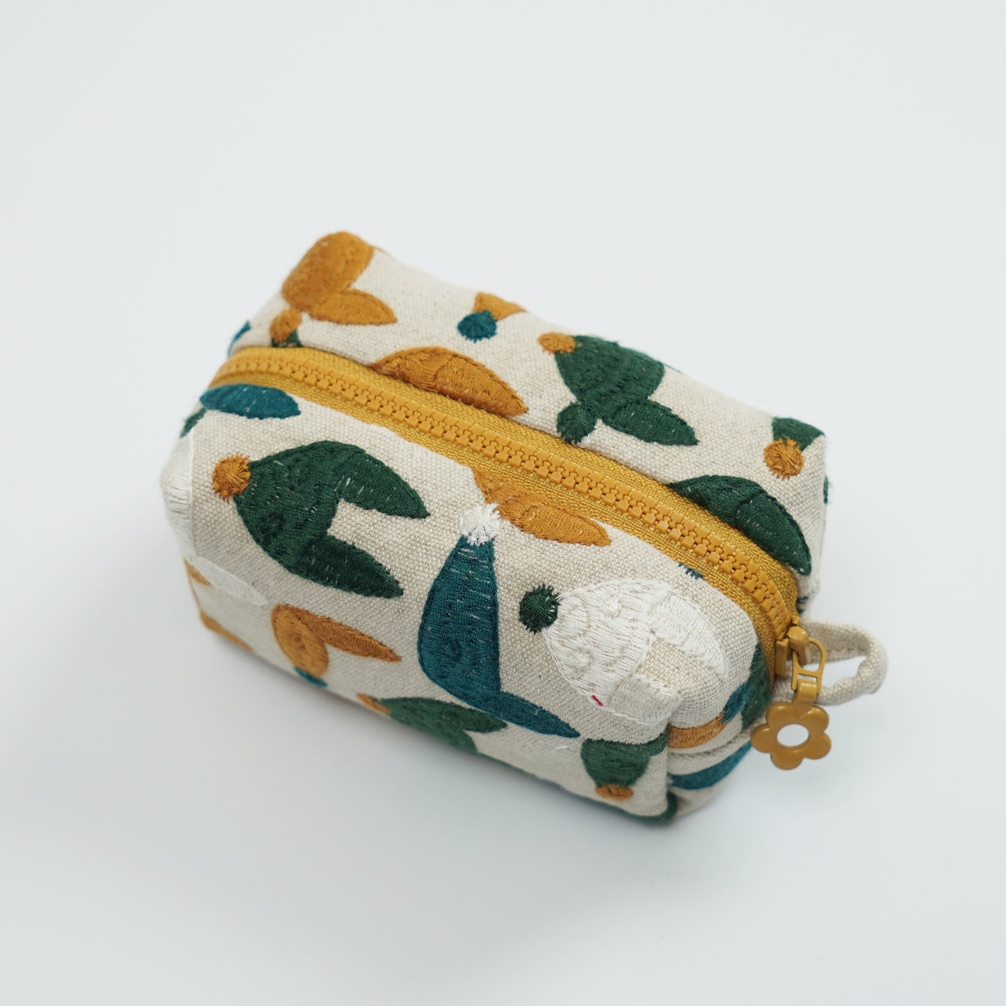 Key bag Embroidered fabric Fox