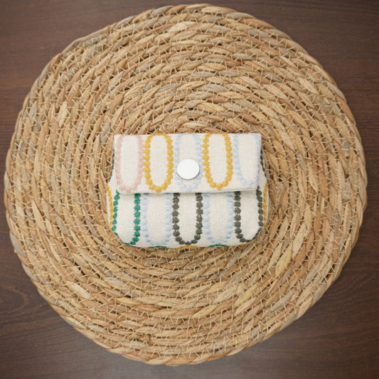 Card pack Embroidered fabric