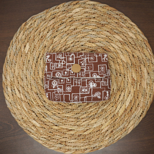 Card pack Embroidered fabric Labyrinth